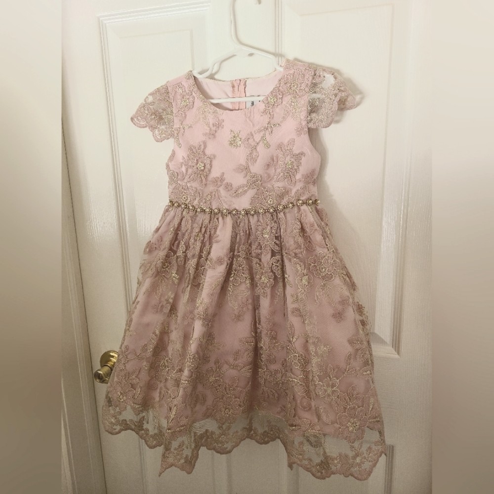 Size 5 Rare Editions with little girls Slip